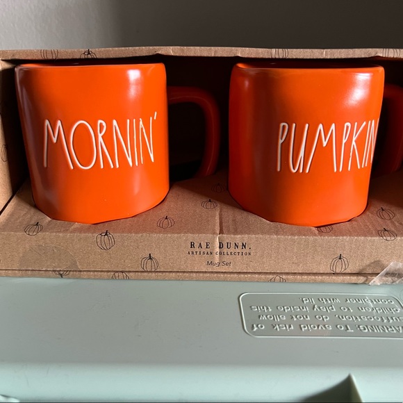 Mornin’ Pumpkin Rae Dunn Halloween mug set - Picture 1 of 1